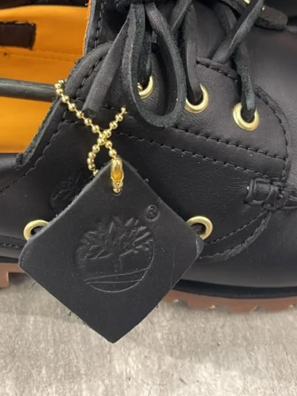 TIMBERLAND MEN'S AUTHENTIC BOAT SHOE BLACK FULL GRAIN A2PDQ-W02 ALL SIZES